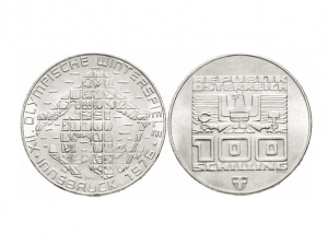 1975奧地利冬季奧運珍藏幣23克