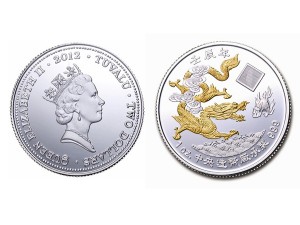 2012中央造幣廠壬辰龍年銀幣1盎司(鍍金版) 商品圖