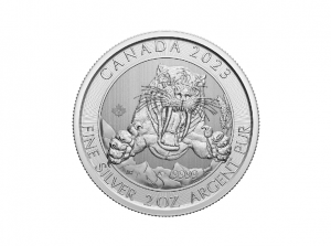 2023加拿大冰河世紀系列 - 劍齒虎銀幣2盎司