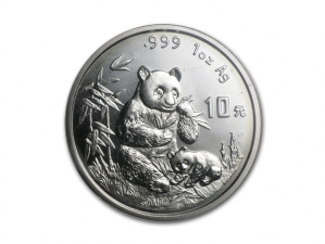 1996中國熊貓銀幣1盎司