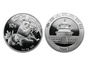2007中國熊貓銀幣1盎司 商品圖