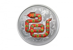 2013中國癸巳蛇年彩繪精鑄銀幣1盎司 商品圖