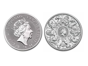 2021英國皇室十紋章獸銀幣2盎司