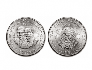 1960墨西哥獨立戰爭一百五十周年珍藏幣