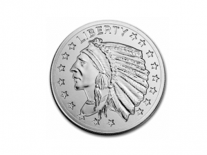 印第安鑄印銀章1盎司