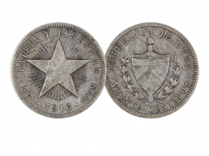 1916古巴20分幣