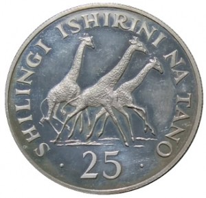 1974坦尚尼亞自然保育系列珍藏幣-長頸鹿