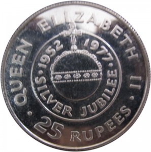 1977塞席爾伊莉莎白女王二世登基25周年珍藏幣