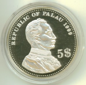 1999帛琉銀幣5元25克 商品圖