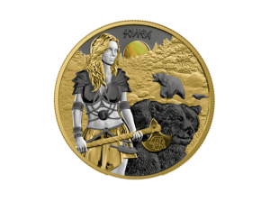 2024日耳曼女武神 - 索爾維格銀章1盎司鍍金版