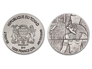 2016查德-埃及遺物系列-荷魯斯仿古銀幣2盎司 商品圖