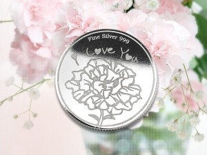 母親節感恩銀幣 3.5錢 (康乃馨花) 商品圖
