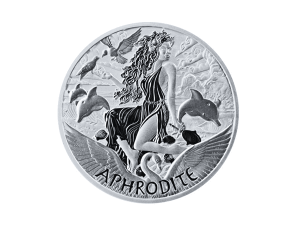 2022吐瓦魯奧林帕斯眾神 - 阿芙蘿黛蒂銀幣1盎司