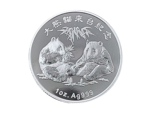 2008台灣大熊貓來台紀念銀章1盎司 商品圖