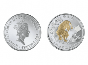 2010中央造幣廠壬寅虎銀幣1盎司(鍍金版) 商品圖