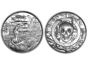 人魚高浮雕銀幣2盎司 商品圖