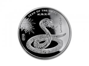 2013美國生肖蛇年銀幣0.5盎司 商品圖