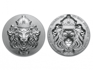 Scottsdale獅王超高浮雕銀章100公克