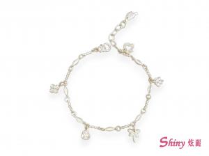 925純銀花草手鍊 15+2cm 商品圖
