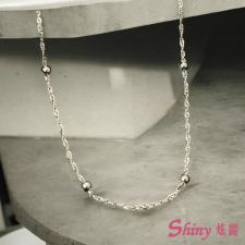 S925水波珠珠銀鏈 45cm 商品圖