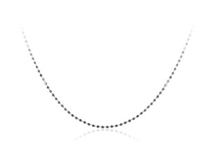 圓平珠造型純銀項鍊(45cm)