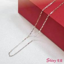925純銀壓角十字鍊 40cm 商品圖