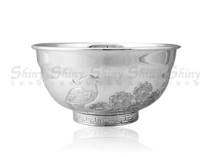花鳥紋銀碗(37.8錢) 商品圖