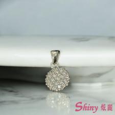 S925圖滿鑽銀墜 商品圖