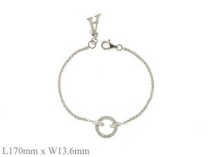 925純銀環環相扣水晶手鍊 18+2.5cm 商品圖