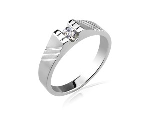 十分美鑽  0.1ct  男戒(八心八箭) 商品圖