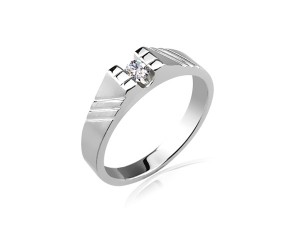 十分美鑽  0.1ct  女戒(八心八箭) 商品圖