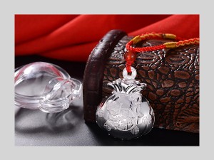 紅包納福袋銀墜-聰明伶俐 商品圖