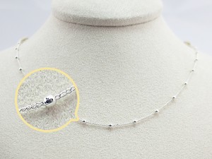 S925閃珠銀鏈40cm 商品圖