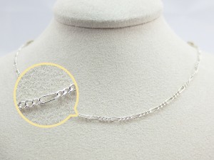 S925長方三圈銀鏈 40cm 商品圖